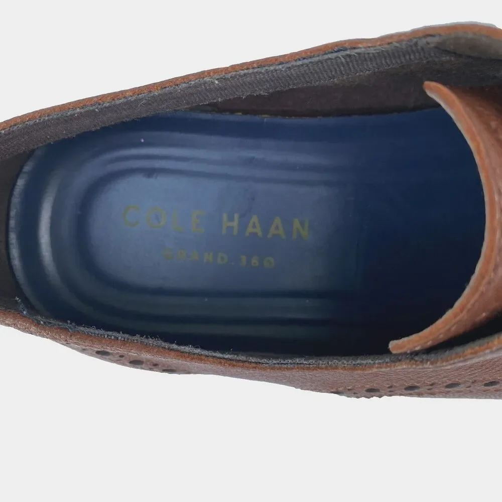 Cole‎ Haan Men's Original Grand 360 Oxford Brown Leather Dress Shoes 7.5